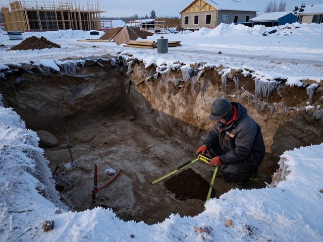 Какую глубину надо копать под фундамент: правила для дома в Сибири