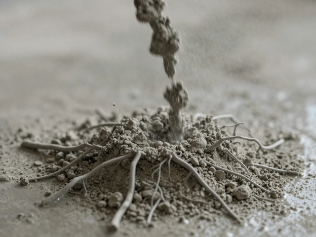 Что в цементе заставляет его затвердевать?