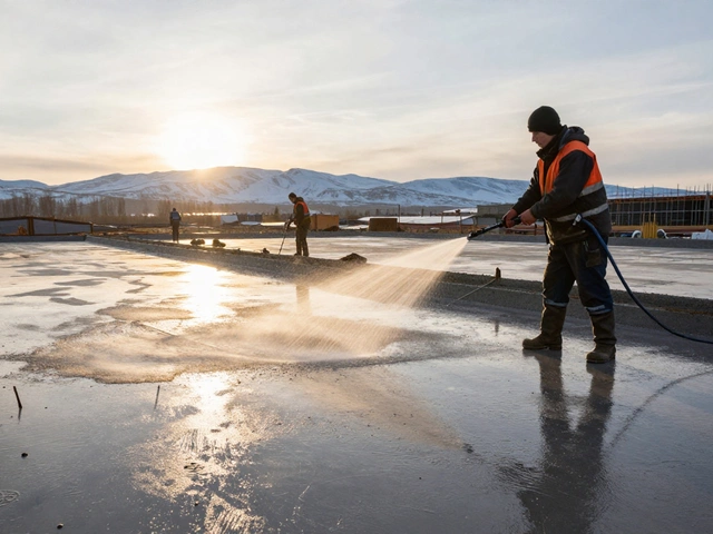 Зачем заливать бетон водой: правильный уход за бетоном после заливки