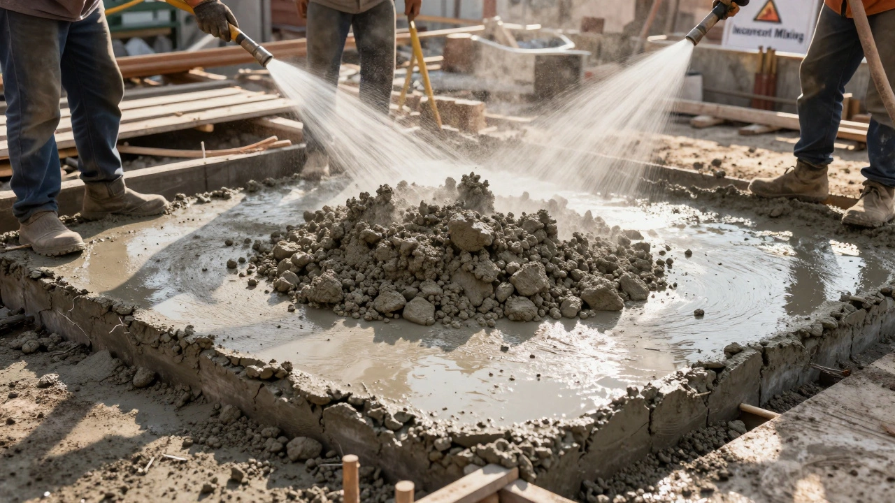 Можно ли заливать бетон без предварительного смешивания с водой?